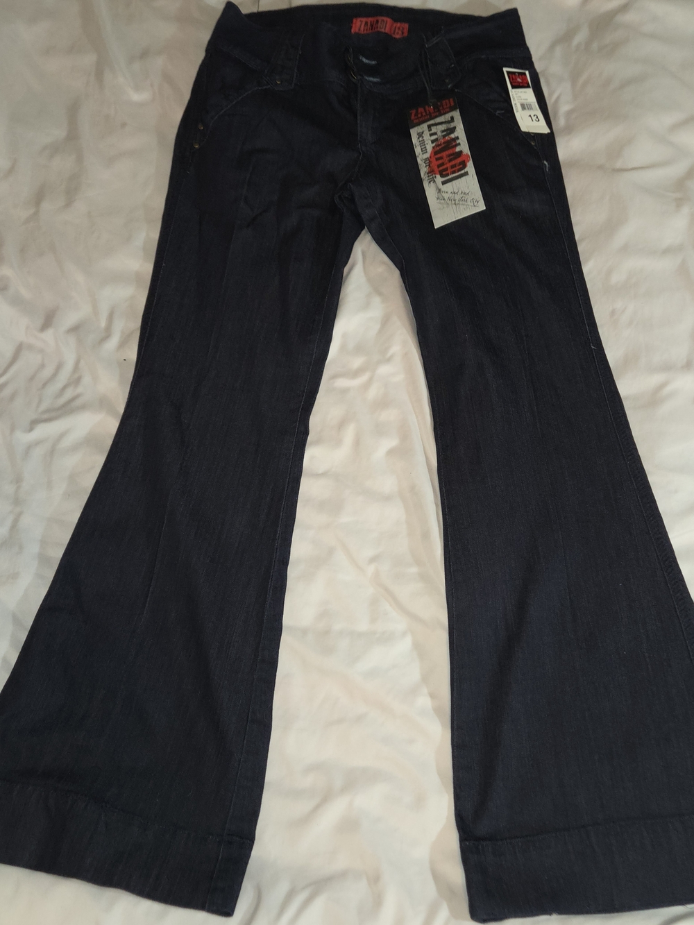 Zanandi Women’s Dark Blue Flared Jeans